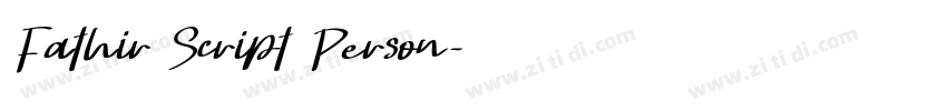 Fathir Script Person字体转换